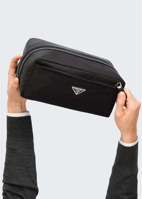 prada man bag leather|Prada toiletry bag men's.